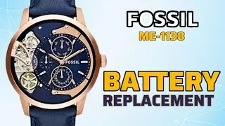 How To Change Battery FOSSIL ME-1138 Watch