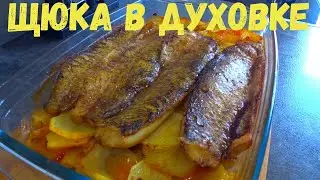 Щука в духовке с картошкой такую щуку вы точно съедите . Очень вкусная Рыба в духовке с картофелем .