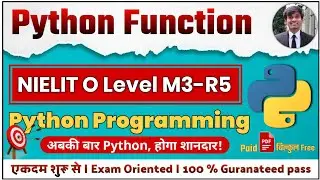 O Level M3 Python Functions Full Explained | Exam-Oriented Crash Course 2025