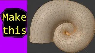 Quick and easy way to make a snail shell | Blender