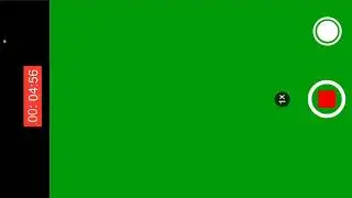 camera recording green screen
