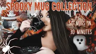 MY SPOOKY MUG COLLECTION! | Cozy, Halloween Nostalgia + Storytime #halfwaytohalloween