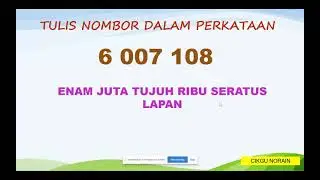 MATEMATIK 6 USAHA (NOMBOR TUJUH DIGIT)