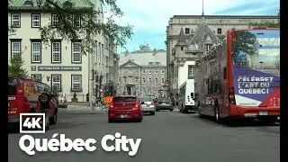 Driving in Québec City, Québec, Canada 4K (2022 Summer)