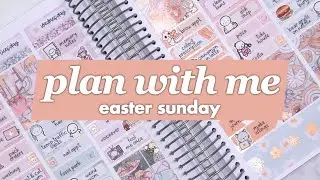 Plan with me in real time! | Easter Sunday (Plannerface) 🐣