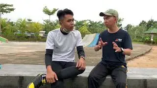 Bual pagi di taman LAMR kepulauan Meranti