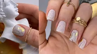 Работа с трапециевидными ногтями. Стильный дизайн ногтей. Быстрый дизайн ногтей.