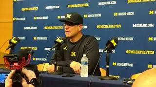 Jim Harbaugh Post Game Press Conference vs MSU