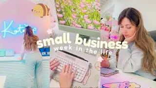 Productive Week in the life of building a business 🎀 Studio Makeover, Product Making, Goal Reviewing
