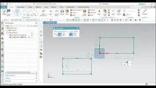NX 2019 | Sketch komutları - Rectangle