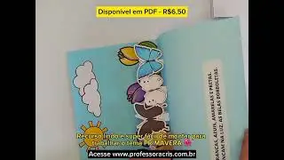 Livro 3D - Poema as Borboletas - Primavera #pedagogia #educaçãoinfantil