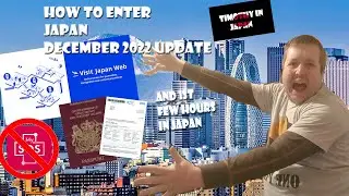 How to enter Japan (2023 update) Vist japan web and 1st few hours in japan vlog