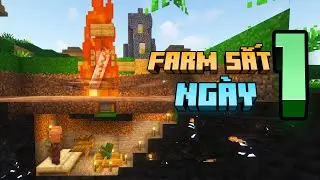 Farm Sắt từ Ngày 1 trong Minecraft