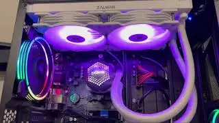 Zalman Alpha 24 AIO CPU liquid cooler white.