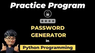 Coding a Random Password Generator using Python | ASMR Programming - No Talking