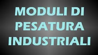 Moduli di pesatura e trasmettitori di peso per l’automazione industriale