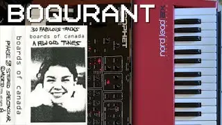 BOARDS OF CANADA - Boqurant (Prophet REV2 & Nord Lead 2X Synth Cover)