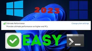 HOW TO ENABLE ULTIMATE PERFORMANCE POWER PLAN IN WINDOWS 10/11|How To