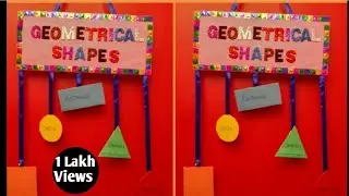 HOW TO MAKE WALL HANGING  GEOMETRICAL SHAPES | MATHS PROJECT FOR KIDS | Geometrical Shapes model
