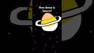 How Dense is Saturn? #shorts #animation