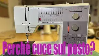 Perché la macchina cuce sul posto, non va avanti?