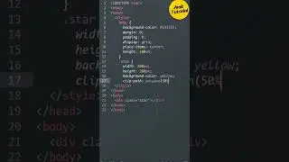 Shining Star Using HTML & CSS #shorts #shortsfeed #amittutorial