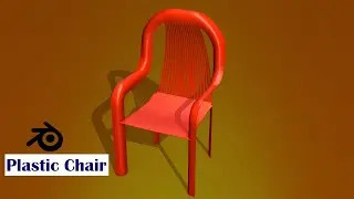 Blender 2.93 - Plastic chair modelling Time lapse