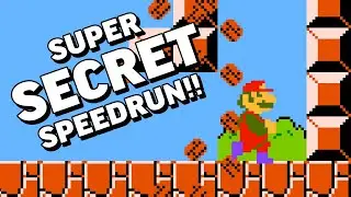 World 1-1 SPEEDRUN Trick in Super Mario Bros. (NES)!!