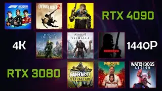 RTX 4090 vs RTX 3080 (10 GB) | 4k & 1440p Ultra Gaming Benchmarks
