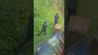 hooligan kids come to vandalise property