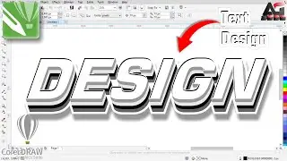 3D TEXT Effect Design in CorelDraw | Corel Draw Tutorial
