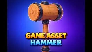 Stylized Game Asset Tutorial in ZBrush & Blender | Wooden Hammer