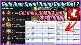 Get more Damage with Speed Down! Guild Boss Speed Tuning Guide | Awaken Chaos Era