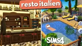 A RESTAURANT 🍕 for lovers 💕 with the new kits | Sims 4