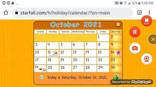 Starfall Thanksgiving (Canada)