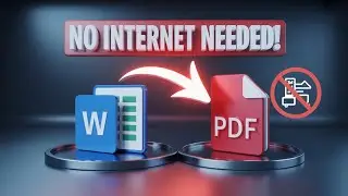 How to Convert Word to PDF Without Internet | Offline Technique
