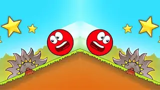 Новый красный шарик 3 уровни 1-7 . Red ball 3. Прохождение красный шарик 3.Игра red ball 3.