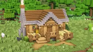 How To Build a Survival Starter House in Minecraft | Starter House Tutorial