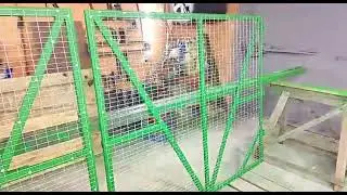 Сделали простенькие ворота на задний двор #сварка #music #рекомендации #welding #diy