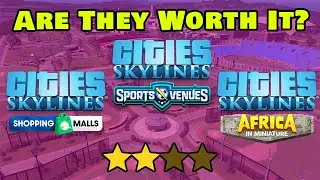 Reviewing & Rating ALL the NEW Content Creator Packs in Cities Skylines!