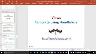 Web UI using Handlebars Template Engine