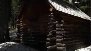 Cabin hidden near Fork in Cascade Canyon, Grand Tetons