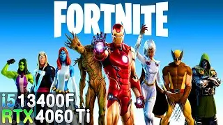 RTX 4060 Ti 8GB + INTEL i5 13400F - Fortnite (EPIC, RTX ON, DLSS) 1080p 1440p 2023 December