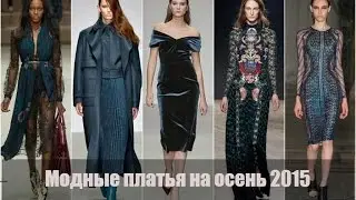 Модные платья на осень 2015