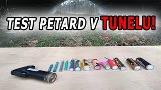 Test různých druhů petard v TUNELU!