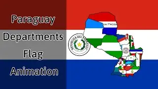 Paraguay Departments Flag Animation