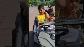naik motor sama kakak #motorcycle #motor  #mainanseru