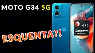 MOTO G34 5G ESQUENTA!? 3 Testes PESADOS