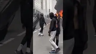 Sheer lawlessness in French cities…#warzone #france #islam #muslim