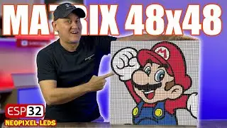 BUILD LEDS MATRIX 48x48 PIXEL-ART ANIMATION by ESP32 and WLED